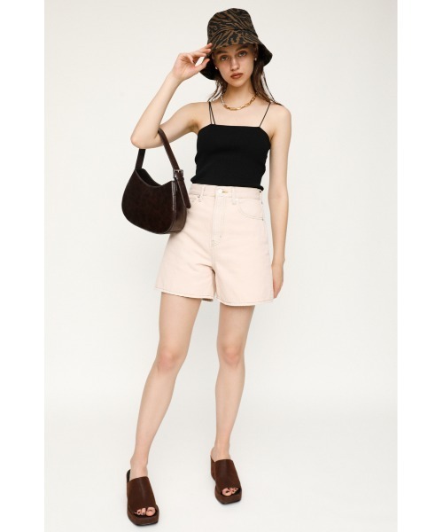 SLY（スライ）の「ASYMMETRY STRAP RIB CAMISOLE アシンメトリーストラップ リブ キャミソール（キャミソール・レディース・ブラック/ライム/アイボリー/ブラウン・FREE）」の20枚目の写真