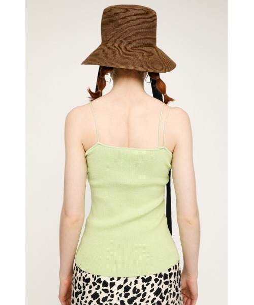 SLY（スライ）の「ASYMMETRY STRAP RIB CAMISOLE アシンメトリーストラップ リブ キャミソール（キャミソール・レディース・ブラック/ライム/アイボリー/ブラウン・FREE）」の16枚目の写真