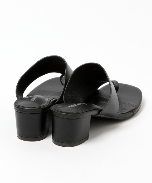 Andemiu（アンデミュウ）の「トングヒールサンダル215846（サンダル・レディース・ブラック/アイボリー・MEDIUM/LARGE）」の7枚目の写真