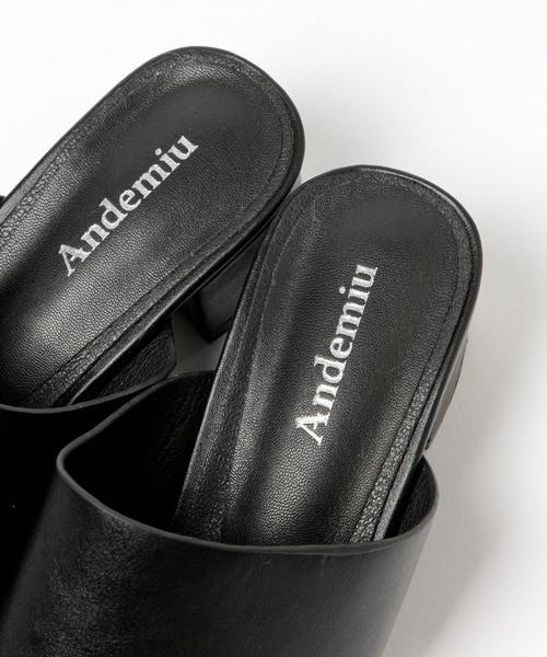 Andemiu（アンデミュウ）の「トングヒールサンダル215846（サンダル・レディース・ブラック/アイボリー・MEDIUM/LARGE）」の11枚目の写真