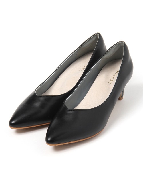 LEPSIM（レプシィム）の「【ふかふかクッションで履きやすい】クッションヒールパンプス　954323（パンプス・レディース・ブラック/ベージュ・SMALL/MEDIUM/LARGE）」の2枚目の写真