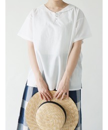 Samansa Mos2 | 三角ストール風カラーブラウス(シャツ/ブラウス)