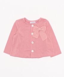 HAKKA BABY（ハッカベビー）の「[ベビー]リボンモチーフ9分袖カーディガン（カーディガン/ボレロ・キッズ）」