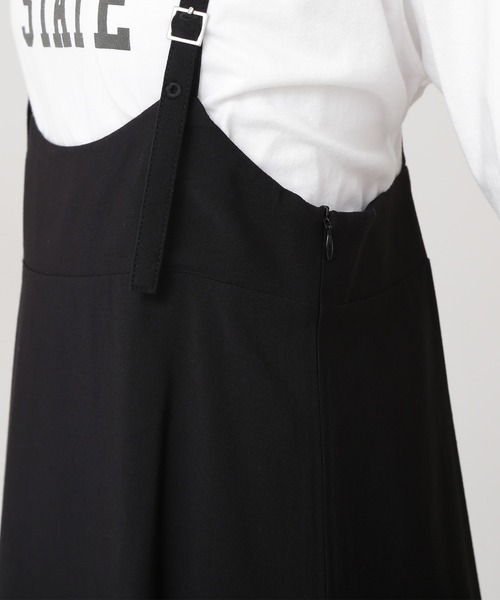 N.（N. Natural Beauty Basic）（エヌエヌナチュラルビューティーベーシック）の「【追加生産】◆ツイルドレープサスペンダー付スカート（スカート・レディース・ブラック/モカ/ライトカーキ・MEDIUM）」の19枚目の写真