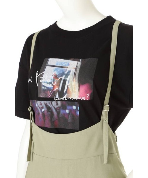 N.（N. Natural Beauty Basic）（エヌエヌナチュラルビューティーベーシック）の「【追加生産】◆ツイルドレープサスペンダー付スカート（スカート・レディース・ブラック/モカ/ライトカーキ・MEDIUM）」の22枚目の写真