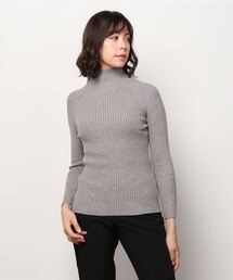 Per sist ence | Per sist ence/パーシエンス リブ編み ボトルネックカットソー(ニット/セーター)