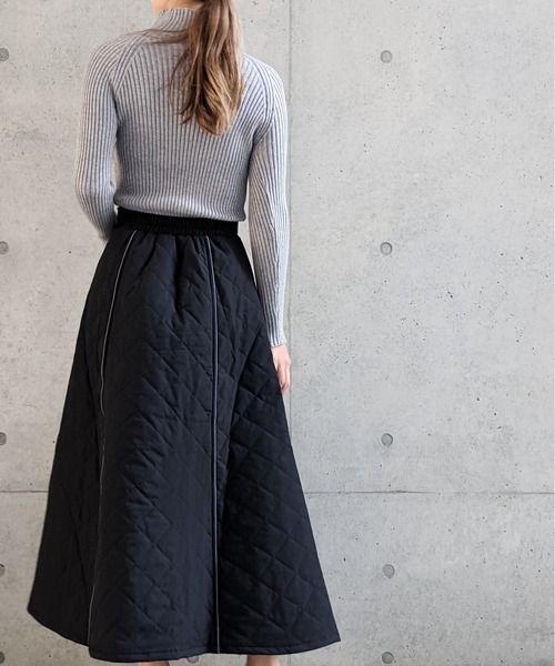 Per sist ence(パーシエンス)の「Per sist ence/パーシエンス リブ編み ボトルネック(ニット/セーター・レディース・ホワイト/ブラック/ベージュ/パープル/グレー/ブラウン/グリーン・FREE)」の12枚目の写真