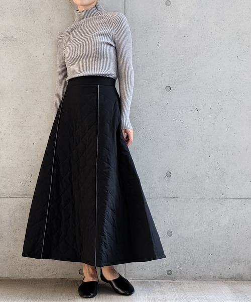 Per sist ence(パーシエンス)の「Per sist ence/パーシエンス リブ編み ボトルネック(ニット/セーター・レディース・ホワイト/ブラック/ベージュ/パープル/グレー/ブラウン/グリーン・FREE)」の17枚目の写真