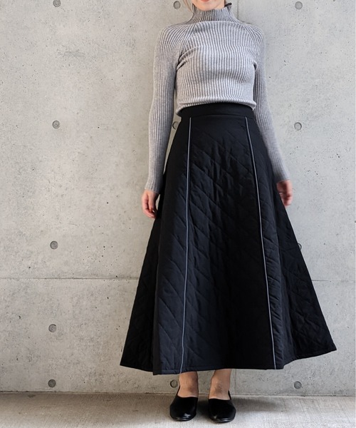 Per sist ence(パーシエンス)の「Per sist ence/パーシエンス リブ編み ボトルネック(ニット/セーター・レディース・ホワイト/ブラック/ベージュ/パープル/グレー/ブラウン/グリーン・FREE)」の18枚目の写真