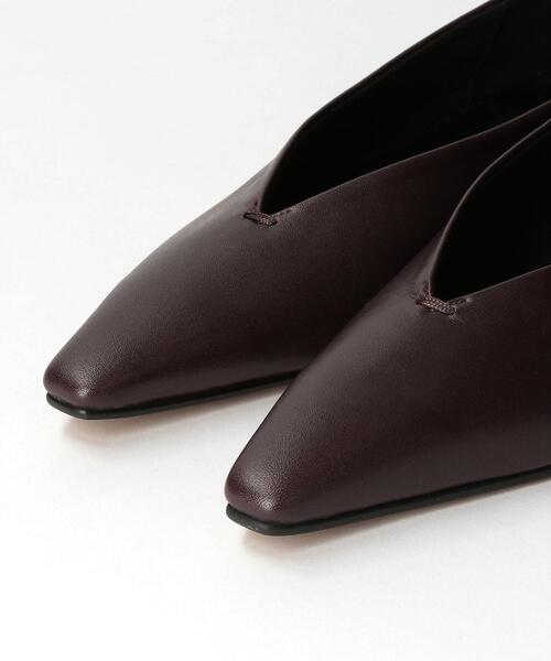 ＜QUARTIERGLAM＞CHISELTOE Vカット フラットシューズ