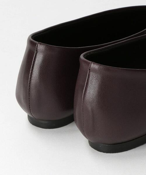 ＜QUARTIERGLAM＞CHISELTOE Vカット フラットシューズ
