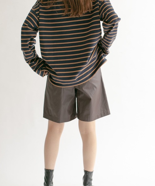 KBF（ケイビーエフ）の「ハイウエストコーティングショートパンツ（その他パンツ・レディース・イエロー/アイボリー/ブラウン・ONE）」の5枚目の写真