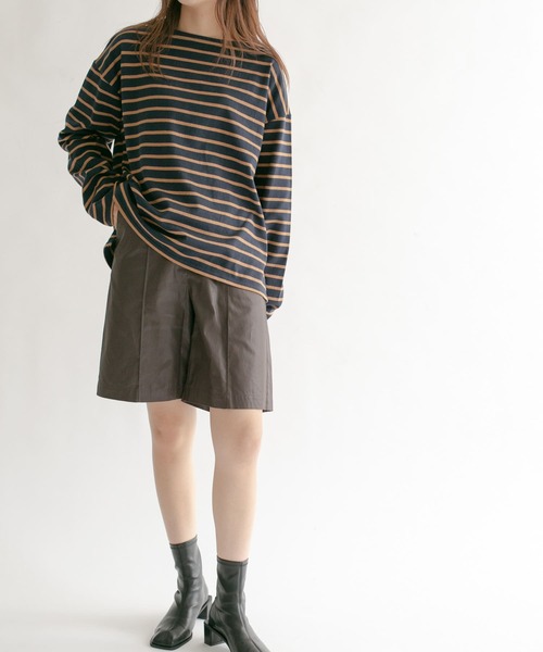 KBF（ケイビーエフ）の「ハイウエストコーティングショートパンツ（その他パンツ・レディース・イエロー/アイボリー/ブラウン・ONE）」の6枚目の写真