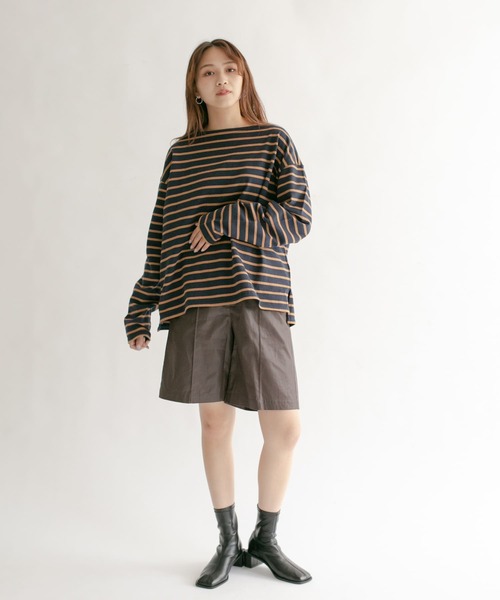 KBF（ケイビーエフ）の「ハイウエストコーティングショートパンツ（その他パンツ・レディース・イエロー/アイボリー/ブラウン・ONE）」の7枚目の写真