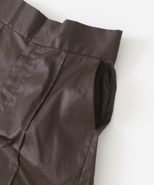 KBF（ケイビーエフ）の「ハイウエストコーティングショートパンツ（その他パンツ・レディース・イエロー/アイボリー/ブラウン・ONE）」の22枚目の写真