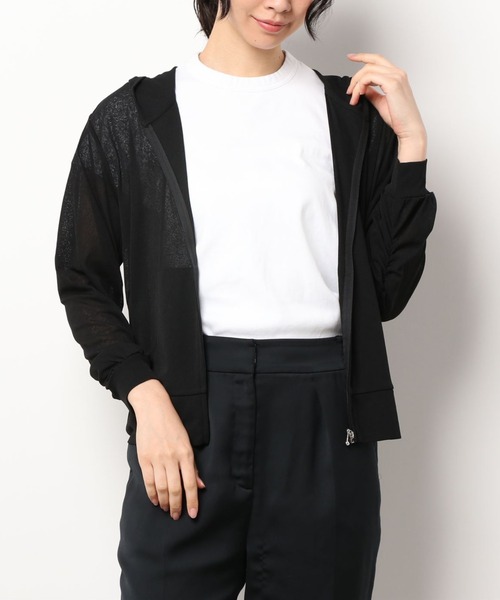 Rewde(ルゥデ)の「【UV加工】梨地ジップパーカー(1R15-08197)(パーカー・レディース・ベージュ/カーキ/ホワイト/ブラック・M)」の18枚目の写真
