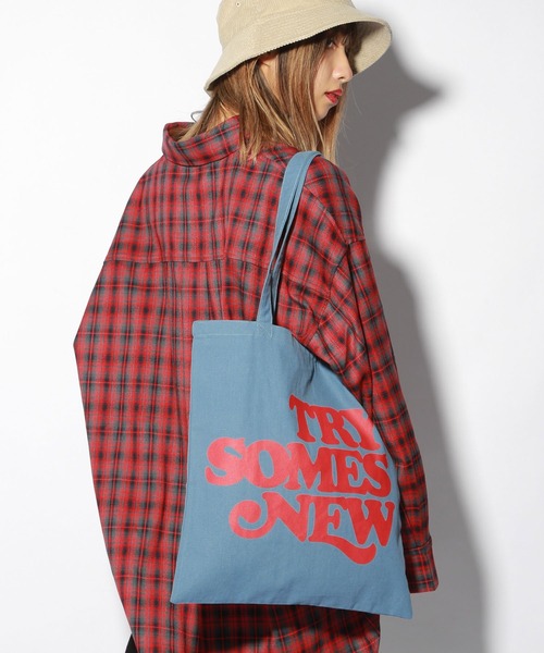 PBLIM(ページボーイリム)の「【PAGEBOYLIM】TRYトートバック(トートバッグ・レディース・ブルー/グリーン/アイボリー・FREE)」の3枚目の写真