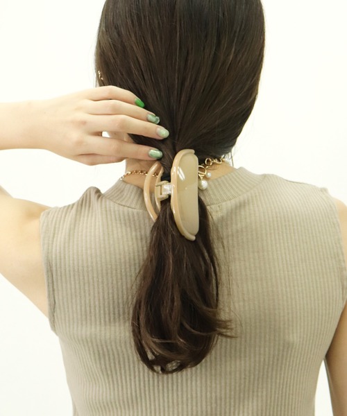 salle de bal（サルデバル）の「ZOZO限定 餃子ヘアークリップ　/ BBK21SPS035 SVS（バレッタ/ヘアクリップ・レディース・ライトピンク/ベージュ/ピンク系1/グリーン・FREE）」の6枚目の写真