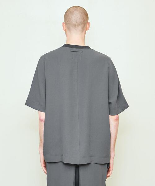 UNITED ARROWS & SONS◆Tシャツ/S/ポリエステル/NVY/5517-299-0665 UNITED ARROWS & SONS（ユナイテッドアローズアンドサンズ）の