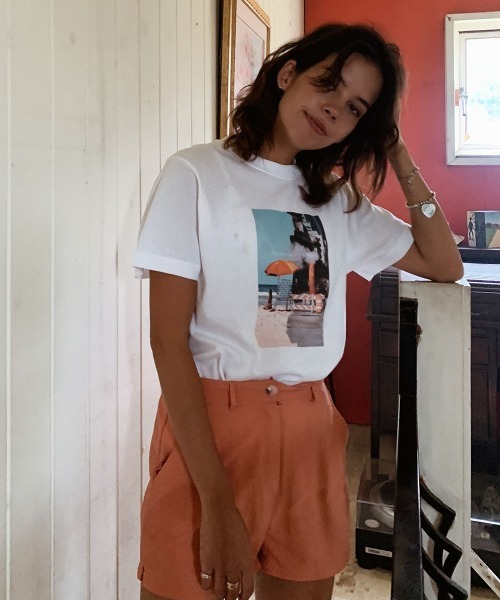 esutoreja（エストレジャ）の「The Beach and the CityTシャツ（Tシャツ/カットソー・レディース・ホワイト・L/S/XL/M）」の3枚目の写真