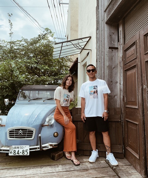 esutoreja（エストレジャ）の「The Beach and the CityTシャツ（Tシャツ/カットソー・レディース・ホワイト・L/S/XL/M）」の4枚目の写真