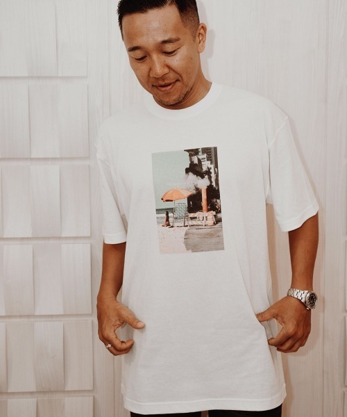 esutoreja（エストレジャ）の「The Beach and the CityTシャツ（Tシャツ/カットソー・レディース・ホワイト・L/S/XL/M）」の7枚目の写真