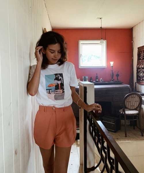 esutoreja（エストレジャ）の「The Beach and the CityTシャツ（Tシャツ/カットソー・レディース・ホワイト・L/S/XL/M）」の12枚目の写真