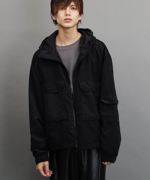 air tokyo sellection(エアートウキョウセレクション)の「ビッグシルエットマウンテンパーカー / マンパ マウンパ(マウンテンパーカー・メンズ・ブラック/ベージュ/サックスブルー・MEDIUM/LARGE)」の3枚目の写真