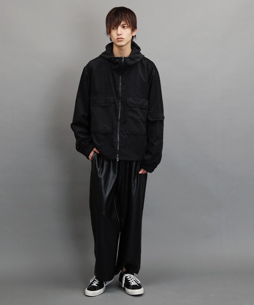 air tokyo sellection(エアートウキョウセレクション)の「ビッグシルエットマウンテンパーカー / マンパ マウンパ(マウンテンパーカー・メンズ・ブラック/ベージュ/サックスブルー・MEDIUM/LARGE)」の6枚目の写真
