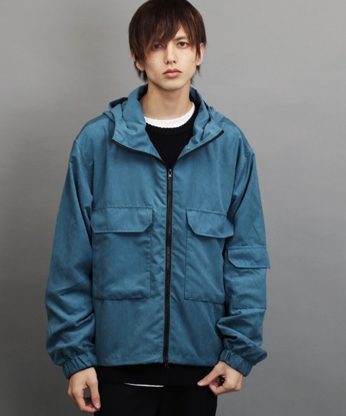 air tokyo sellection(エアートウキョウセレクション)の「ビッグシルエットマウンテンパーカー / マンパ マウンパ(マウンテンパーカー・メンズ・ブラック/ベージュ/サックスブルー・MEDIUM/LARGE)」の12枚目の写真
