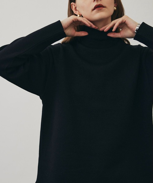 Aizumi　　ダブルフェイス　ハイネック　ニット　セーター　ワイド UNITED TOKYO（ユナイテッドトウキョウ）の「ダブルフェイスオーバー