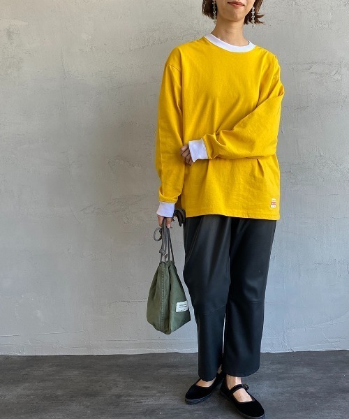 PAYDAY（ペイデイ）の「[PAY DAY/ペイデイ] 別注リンガービッグロングスリーブTシャツ（Tシャツ/カットソー・レディース・ホワイト/ネイビー/イエロー・S/M/L）」の7枚目の写真