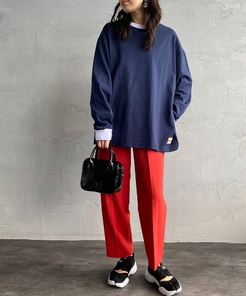 PAYDAY（ペイデイ）の「[PAY DAY/ペイデイ] 別注リンガービッグロングスリーブTシャツ（Tシャツ/カットソー・レディース・ホワイト/ネイビー/イエロー・S/M/L）」の5枚目の写真