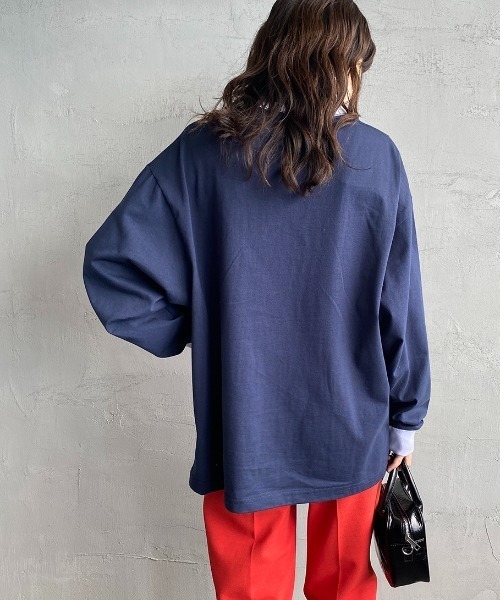 PAYDAY（ペイデイ）の「[PAY DAY/ペイデイ] 別注リンガービッグロングスリーブTシャツ（Tシャツ/カットソー・レディース・ホワイト/ネイビー/イエロー・S/M/L）」の21枚目の写真
