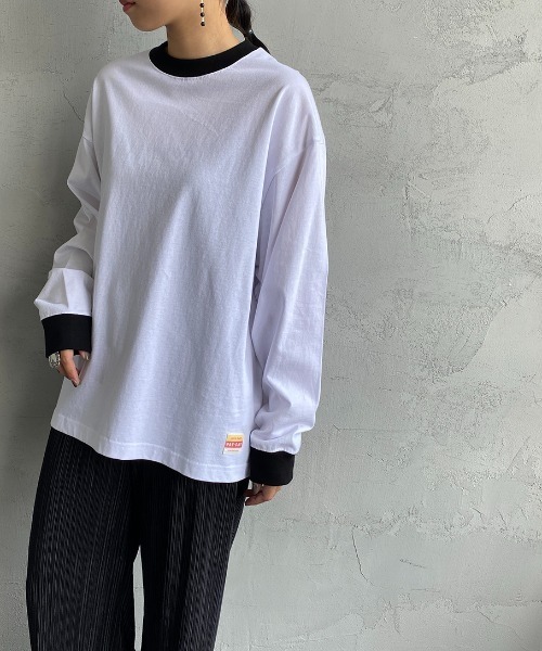 PAYDAY（ペイデイ）の「[PAY DAY/ペイデイ] 別注リンガービッグロングスリーブTシャツ（Tシャツ/カットソー・レディース・ホワイト/ネイビー/イエロー・S/M/L）」の14枚目の写真