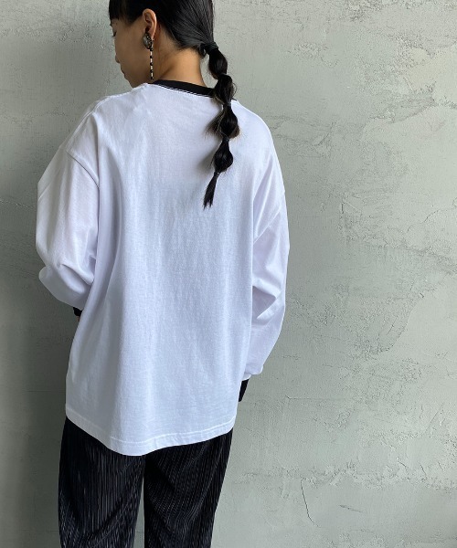 PAYDAY（ペイデイ）の「[PAY DAY/ペイデイ] 別注リンガービッグロングスリーブTシャツ（Tシャツ/カットソー・レディース・ホワイト/ネイビー/イエロー・S/M/L）」の15枚目の写真