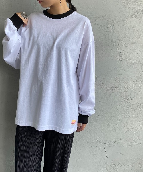 PAYDAY（ペイデイ）の「[PAY DAY/ペイデイ] 別注リンガービッグロングスリーブTシャツ（Tシャツ/カットソー・レディース・ホワイト/ネイビー/イエロー・S/M/L）」の16枚目の写真