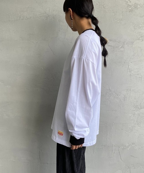 PAYDAY（ペイデイ）の「[PAY DAY/ペイデイ] 別注リンガービッグロングスリーブTシャツ（Tシャツ/カットソー・レディース・ホワイト/ネイビー/イエロー・S/M/L）」の17枚目の写真