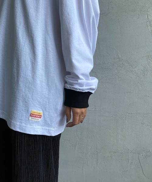 PAYDAY（ペイデイ）の「[PAY DAY/ペイデイ] 別注リンガービッグロングスリーブTシャツ（Tシャツ/カットソー・レディース・ホワイト/ネイビー/イエロー・S/M/L）」の13枚目の写真