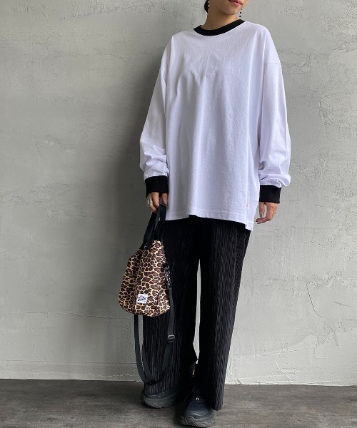 PAYDAY（ペイデイ）の「[PAY DAY/ペイデイ] 別注リンガービッグロングスリーブTシャツ（Tシャツ/カットソー・レディース・ホワイト/ネイビー/イエロー・S/M/L）」の9枚目の写真