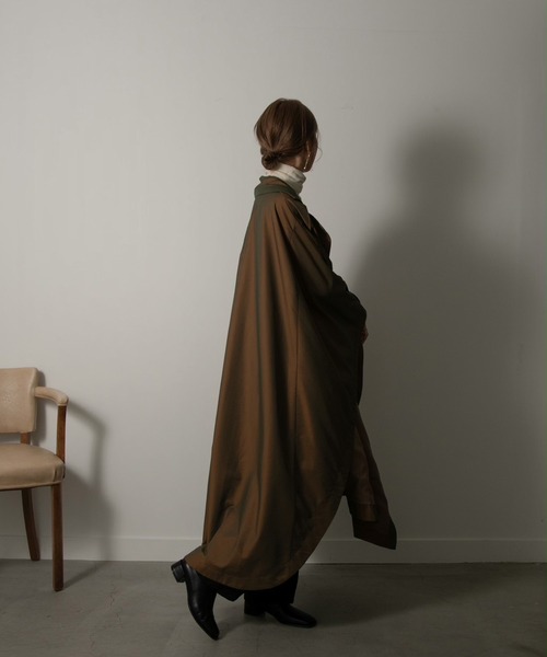 Amiur】trench big cape coat