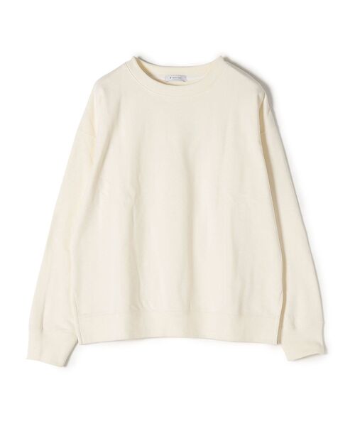 SHIPS Days(シップスデイズ)の「SHIPS Days:ジャージー裏毛プルオーバー◇(Tシャツ/カットソー・レディース・ホワイト/ブラック/ブラウン・ONE SIZE)」の4枚目の写真