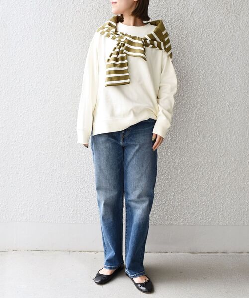 SHIPS Days(シップスデイズ)の「SHIPS Days:ジャージー裏毛プルオーバー◇(Tシャツ/カットソー・レディース・ホワイト/ブラック/ブラウン・ONE SIZE)」の12枚目の写真