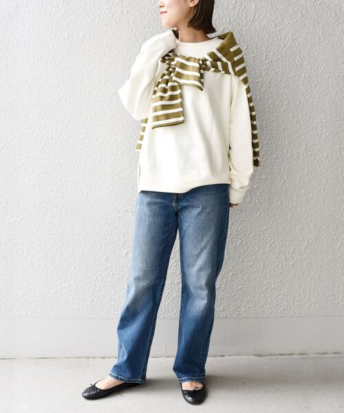 SHIPS Days(シップスデイズ)の「SHIPS Days:ジャージー裏毛プルオーバー◇(Tシャツ/カットソー・レディース・ホワイト/ブラック/ブラウン・ONE SIZE)」の20枚目の写真