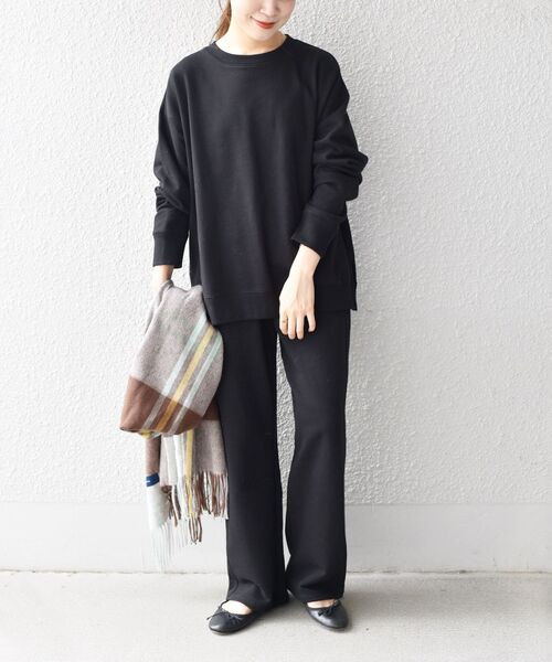 SHIPS Days(シップスデイズ)の「SHIPS Days:ジャージー裏毛プルオーバー◇(Tシャツ/カットソー・レディース・ホワイト/ブラック/ブラウン・ONE SIZE)」の17枚目の写真