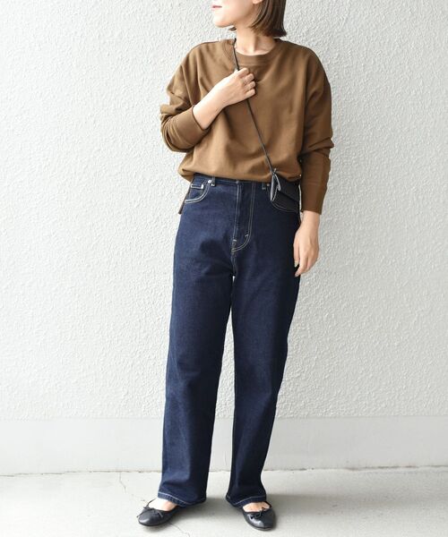 SHIPS Days(シップスデイズ)の「SHIPS Days:ジャージー裏毛プルオーバー◇(Tシャツ/カットソー・レディース・ホワイト/ブラック/ブラウン・ONE SIZE)」の18枚目の写真