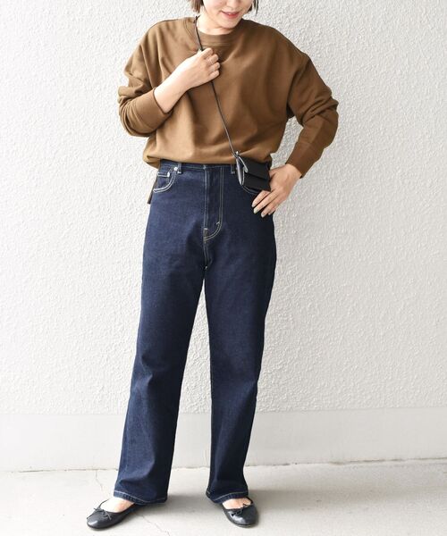 SHIPS Days(シップスデイズ)の「SHIPS Days:ジャージー裏毛プルオーバー◇(Tシャツ/カットソー・レディース・ホワイト/ブラック/ブラウン・ONE SIZE)」の14枚目の写真