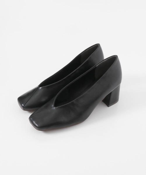 KBF+（ケービーエフプラス）の「KBF+　スクエアトゥパンプス∴（パンプス・レディース・ベージュ/グレー系その他・36/37）」の5枚目の写真