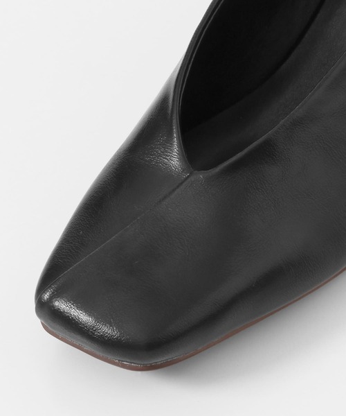 KBF+（ケービーエフプラス）の「KBF+　スクエアトゥパンプス∴（パンプス・レディース・ベージュ/グレー系その他・36/37）」の10枚目の写真