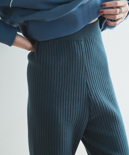 audrey and john wad（オードリーアンドジョンワッド）の「ストレートニットパンツ（その他パンツ・レディース・ブラック/グリーン・マルチサイズ）」の21枚目の写真